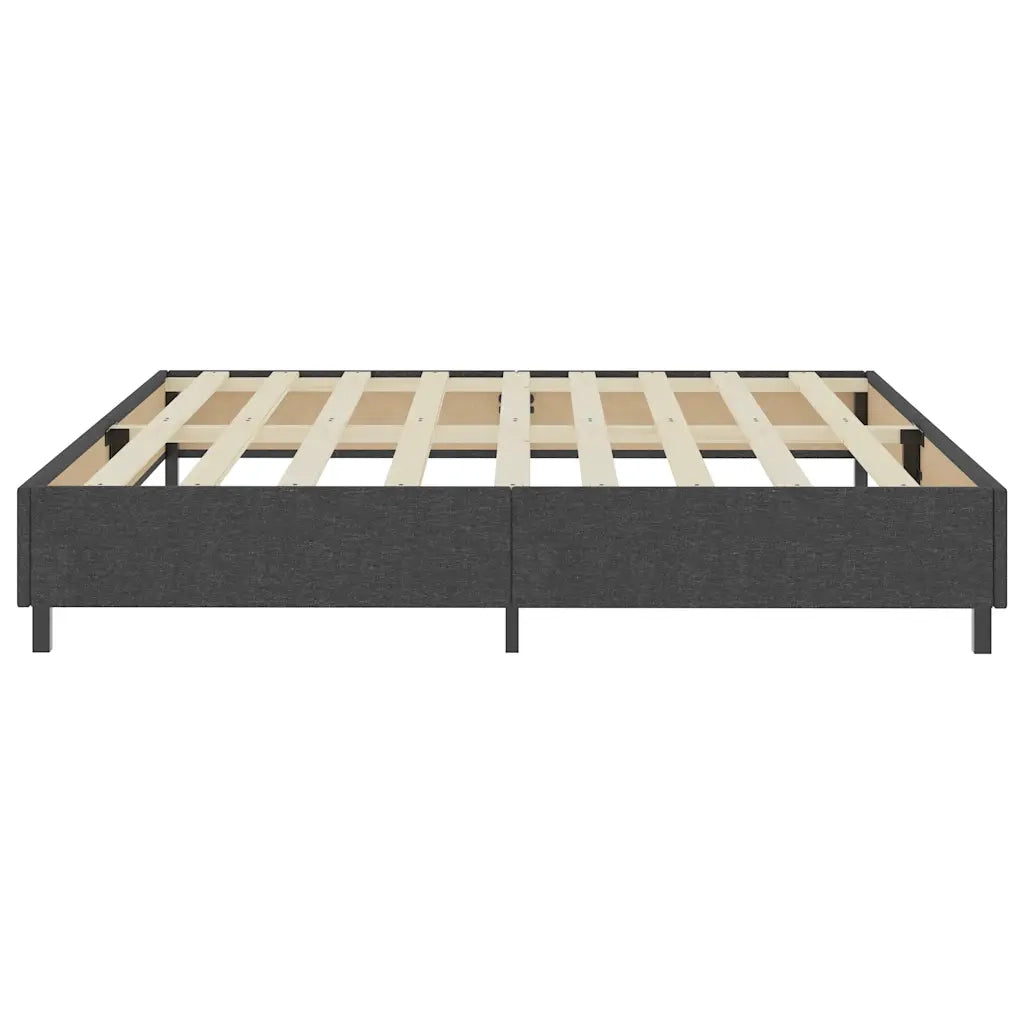 Letto a Molle Grigio in Tessuto 200x200 cm 287467