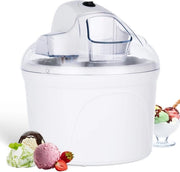 Macchina per gelato - gelato soft - 1,5L - 12 palline di gelato - Facile da pulire - bianco -