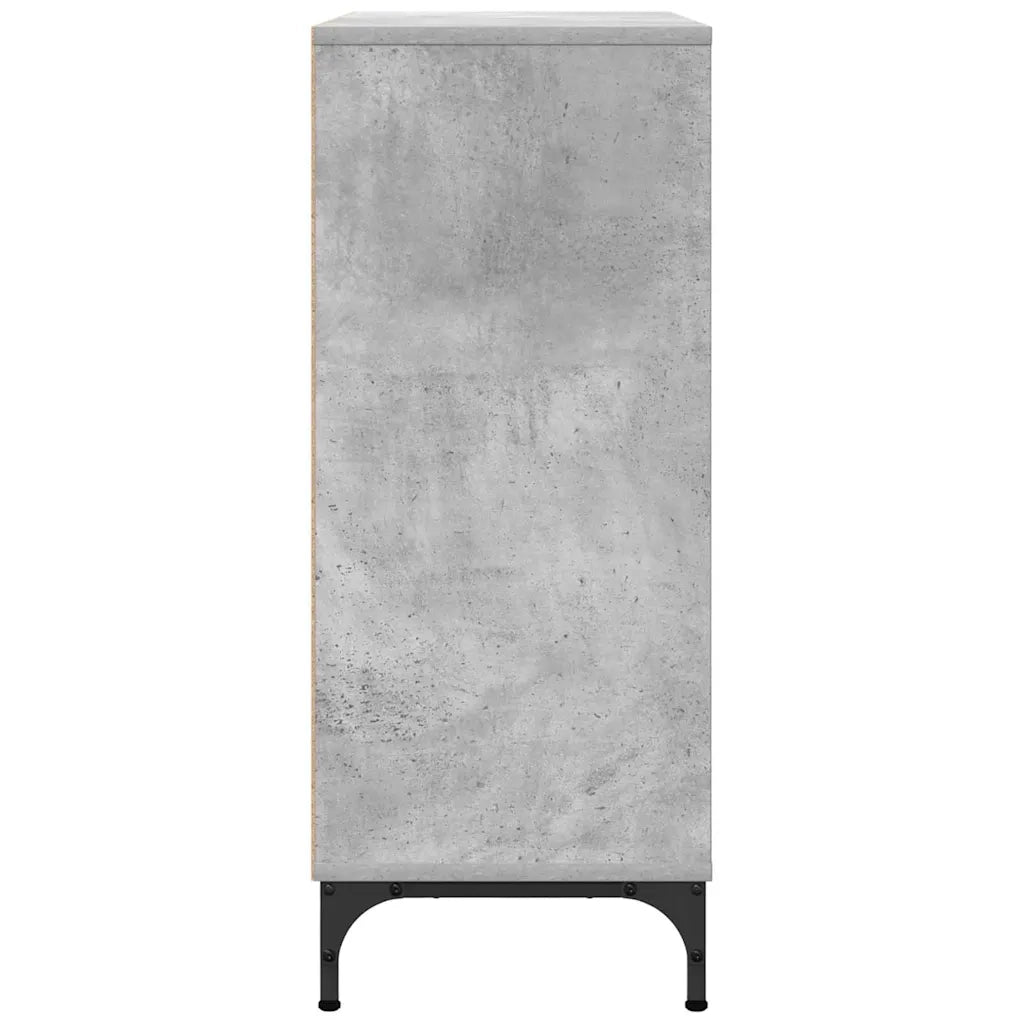 Credenza Grigio cemento 79,5 x 33 x 82 cm Legno multistrato 883437