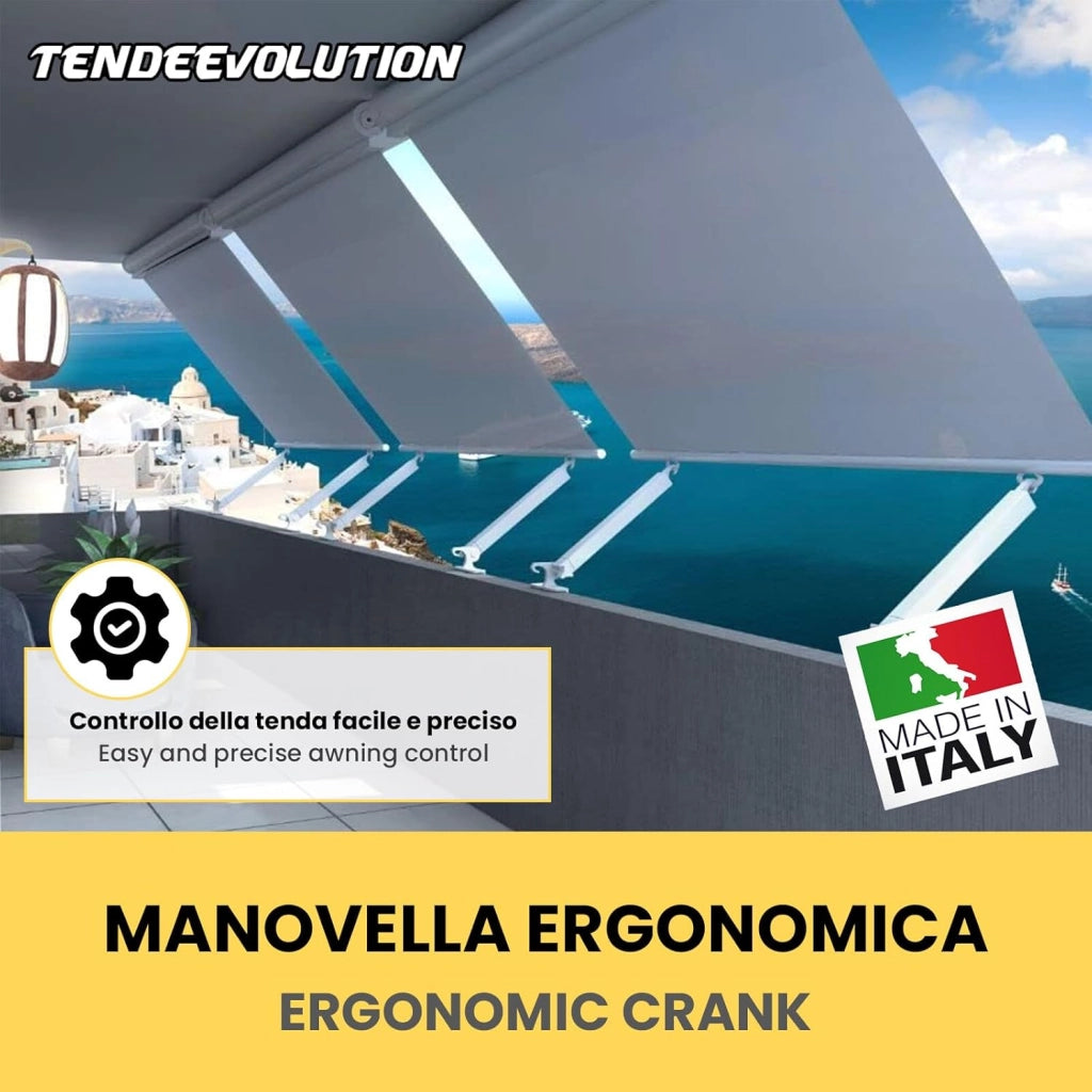 Arganello per tende da sole rapporto 11:1 vari colori