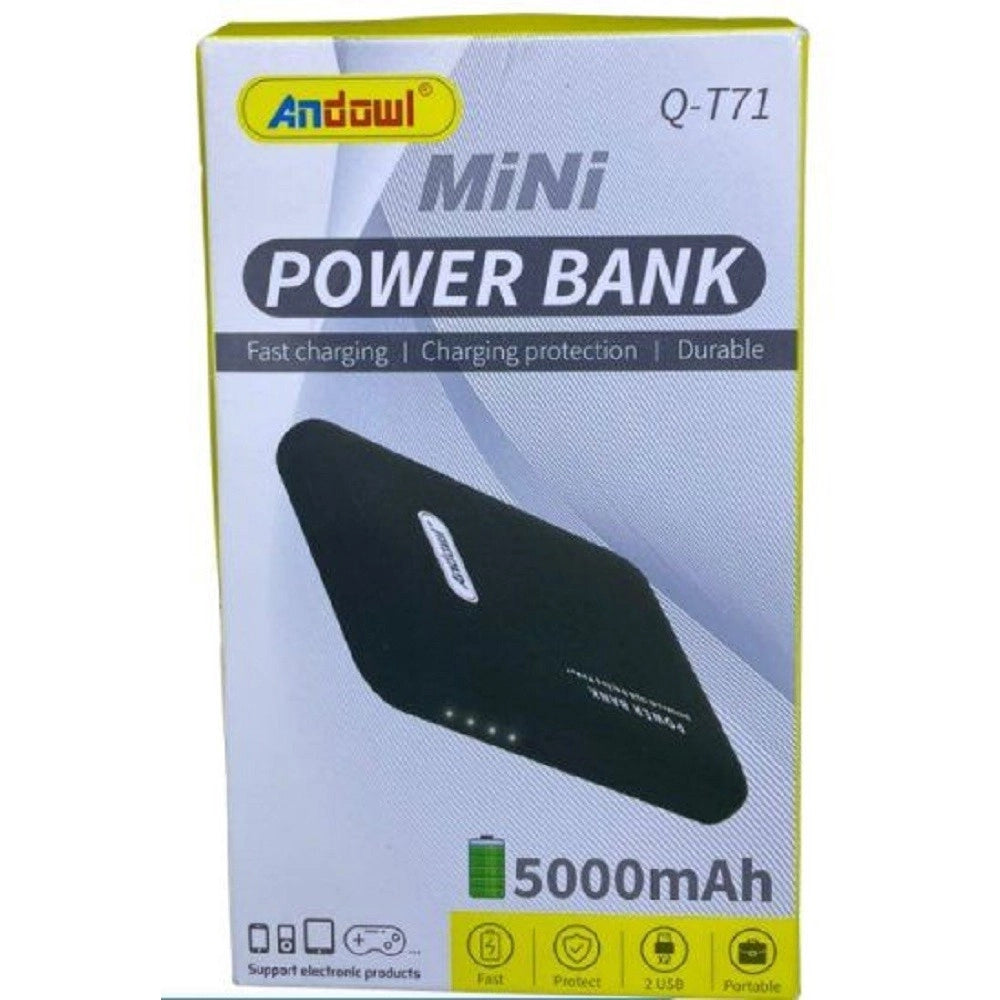 Trade Shop - Mini Power Bank 5000mah Q-t71 Caricatore Ricarica Rapida Portatile 2 Porte Usb -