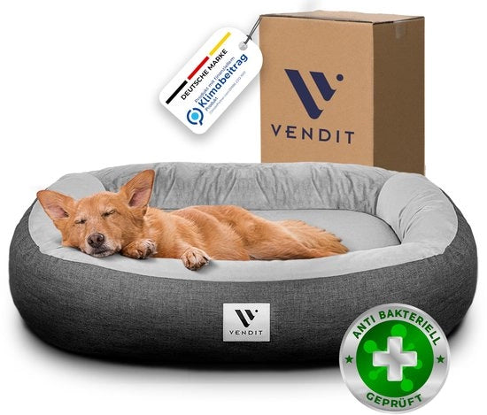 Letto per Cani di Medie Dimensioni – Matrimoniale con Schiuma di Alta Qualità, Antibatterico e Odorante, Impermeabile e Resistente ai Graffi, con Coperta Rimovibile, Antiscivolo e Duraturo