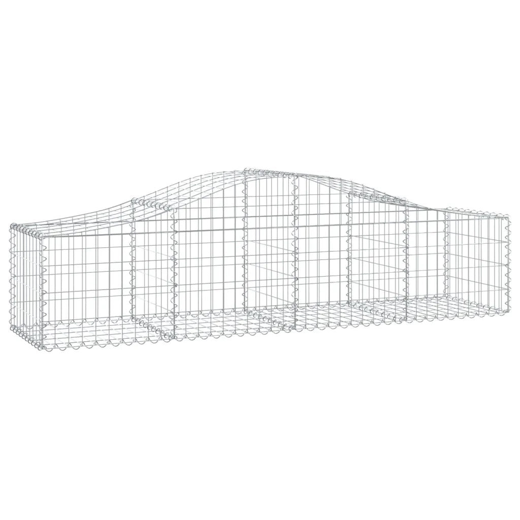 Cesti Gabbioni ad Arco 20 pz 200x50x40/60 cm Ferro Zincato 3145592