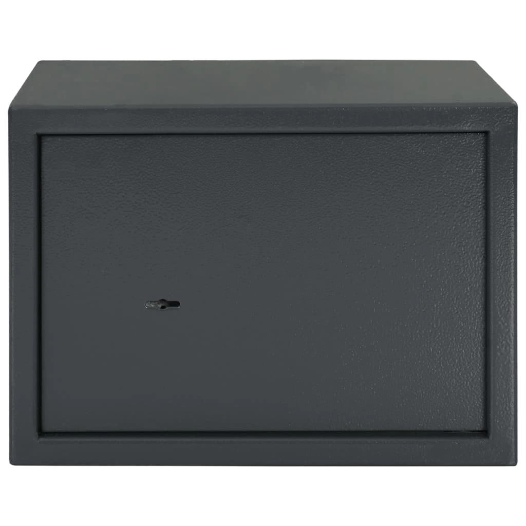 Cassaforte con Lucchetto Grigio Scuro 25x35x25 cm Acciaio
