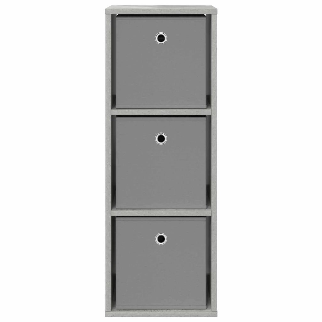 Credenza con cassetto Grigio cemento 30,5 x 27 x 84,5 cm