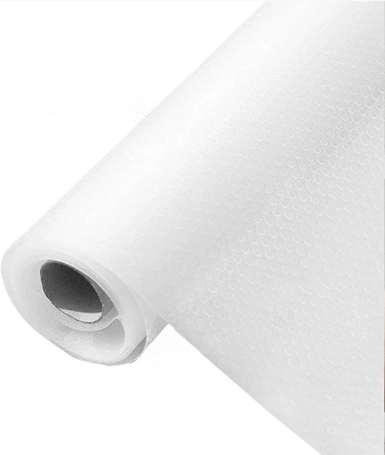 Voering Anti Slip per Frigorifero - Olio e Umidità Resistente - Bianco - 30x300cm.