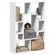 Libreria Bianca 63x20x90 cm in Legno Massello 858138