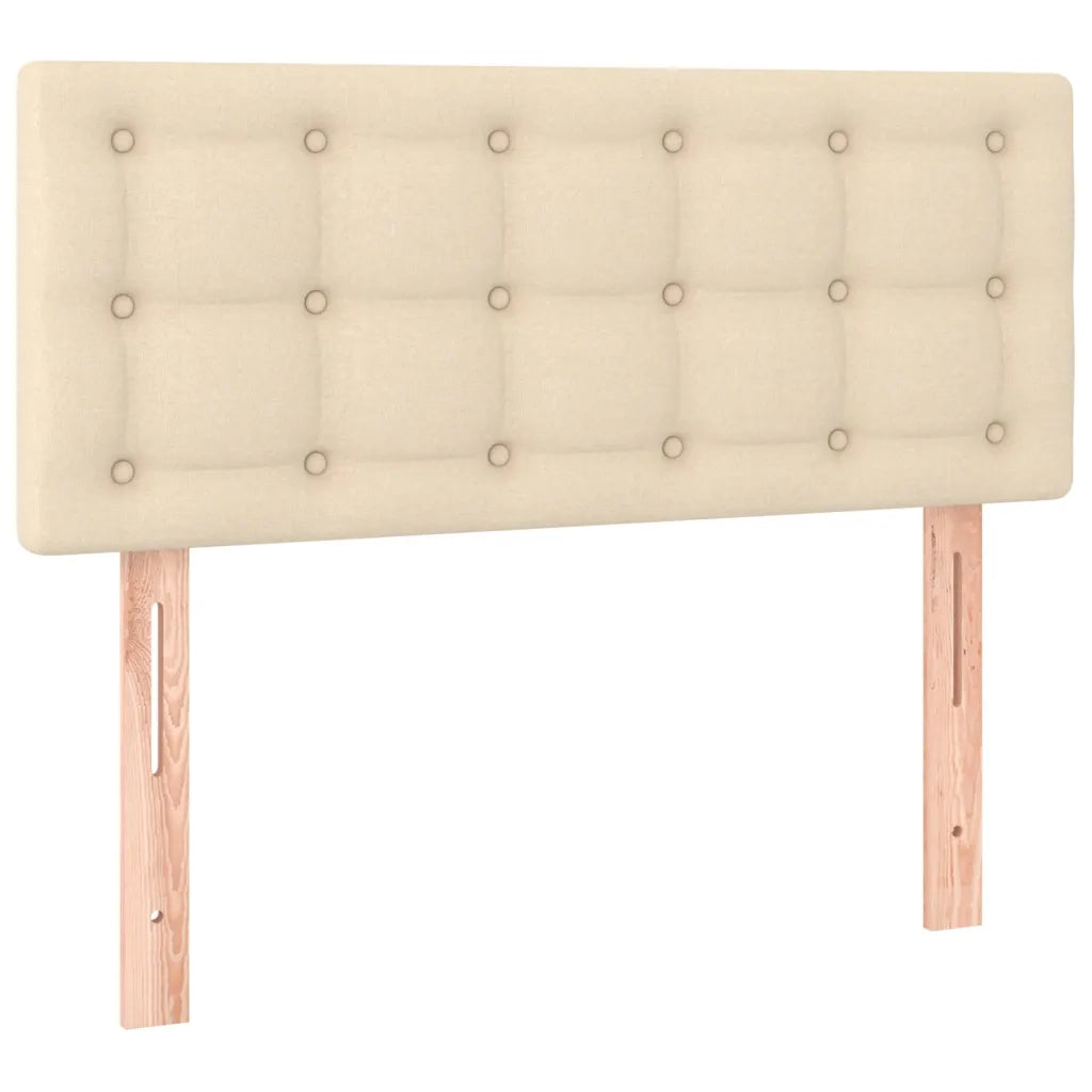 Giroletto a Molle con Materasso Crema 80x200 cm inTessuto