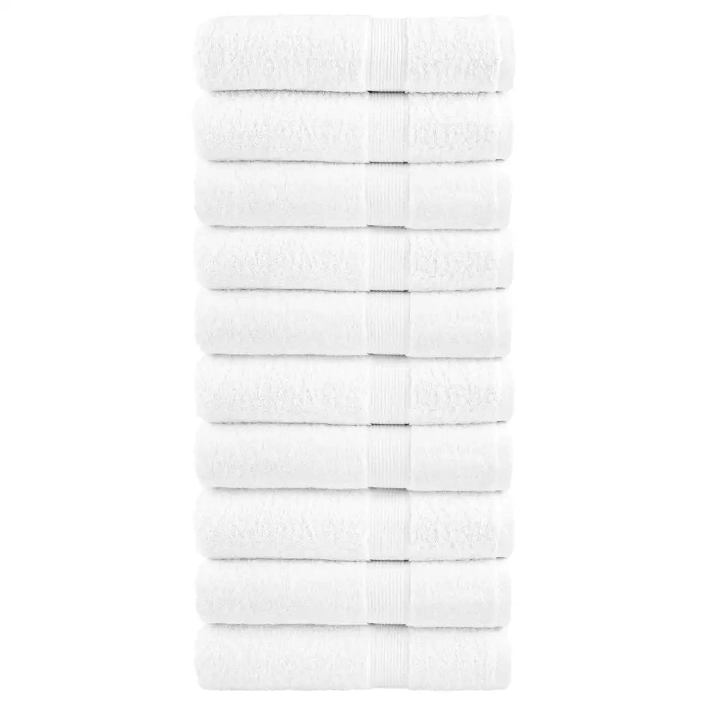 Asciugamani da Doccia SOLUND 10 pz Bianchi 70x140cm 600gsm