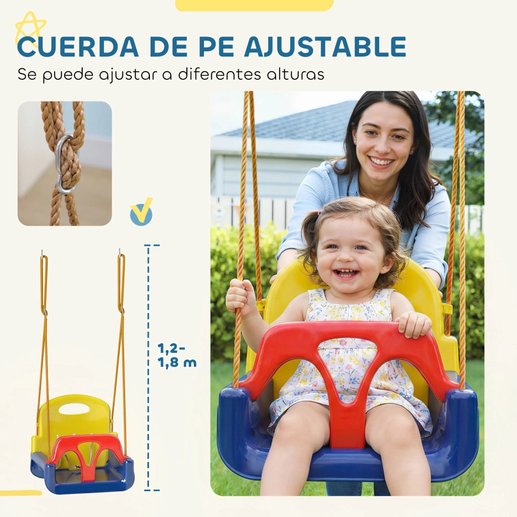 Altalena per bambini 3 in 1 ¨C zephmum ¨C Blu scuro