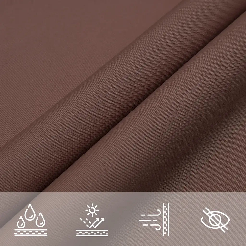 vidaXL Vela Parasole Marrone 7x5x5 m 100% Poliestere Oxford
