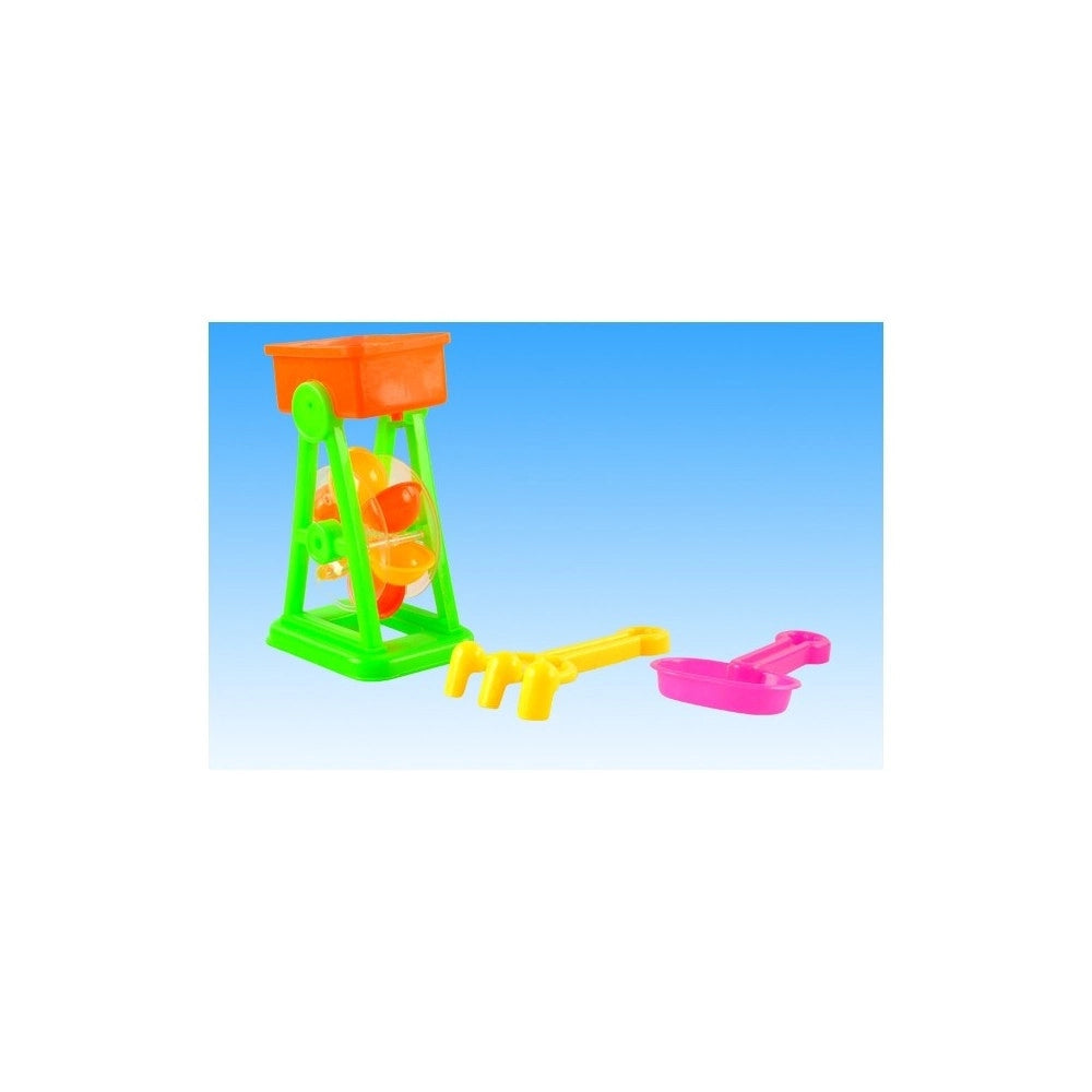 Trade Shop - Ruota Mulino Clessidra Pala Pale Paletta Rastello Gioco Spiaggia Mare Bambini -