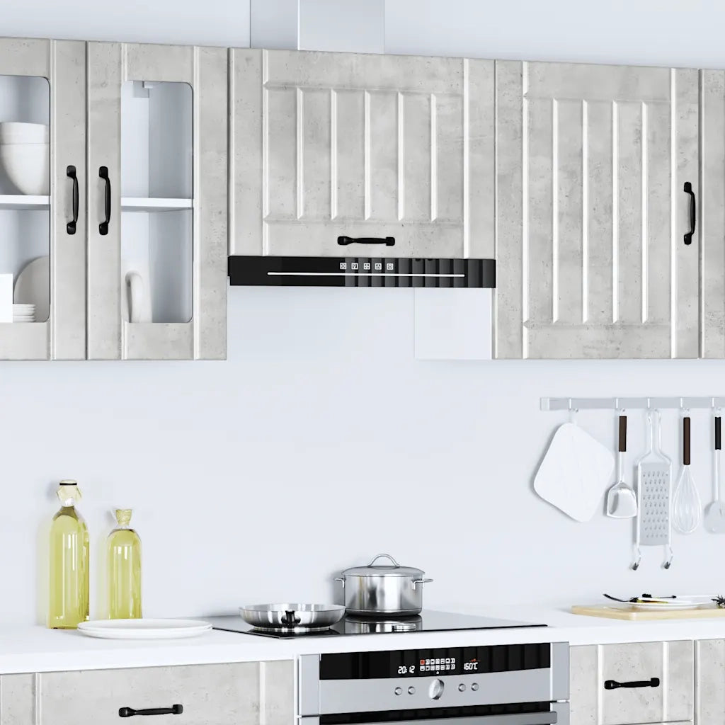 Pensile da Cucina Lucca Grigio Cemento in Legno Multistrato 853841