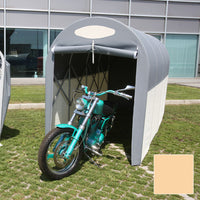Motobox a Tunnel Copertura Box in PVC per Moto Scooter - 360x120xh155 cm Beige Maddi