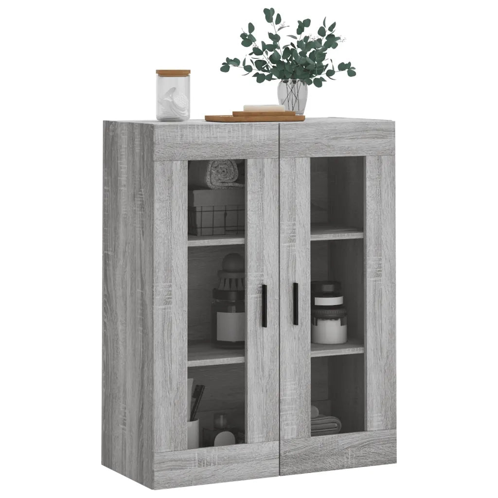 Mobile a Parete Grigio Sonoma 69,5x34x90 cm 828498