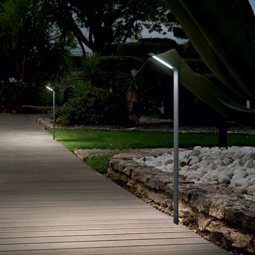 Piantana Moderna Agos Alluminio Antracite Led 6,5W 3000K 60Cm