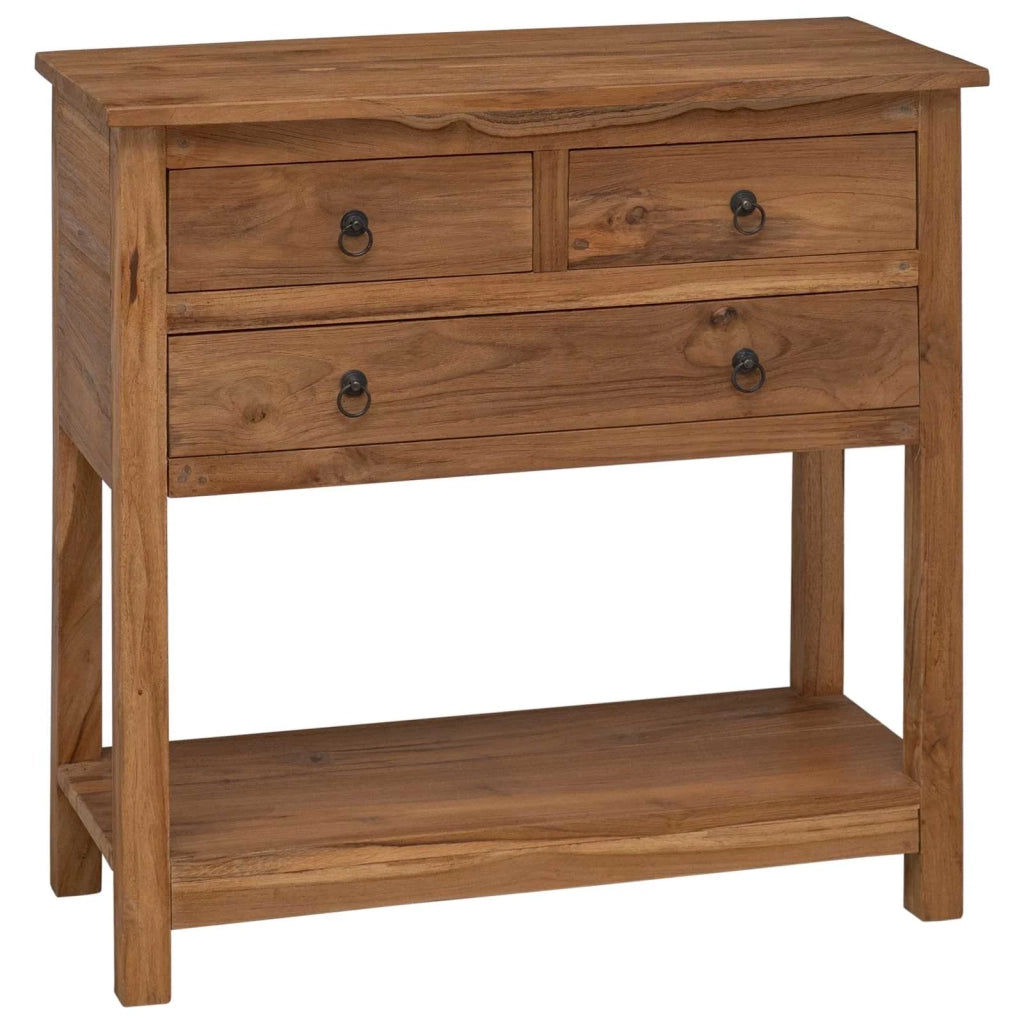 Credenza Naturale 79 x 35 x 80 cm Legno di teak solido 42024257