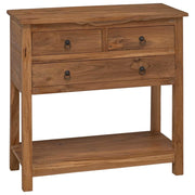 Credenza Naturale 79 x 35 x 80 cm Legno di teak solido 42024257
