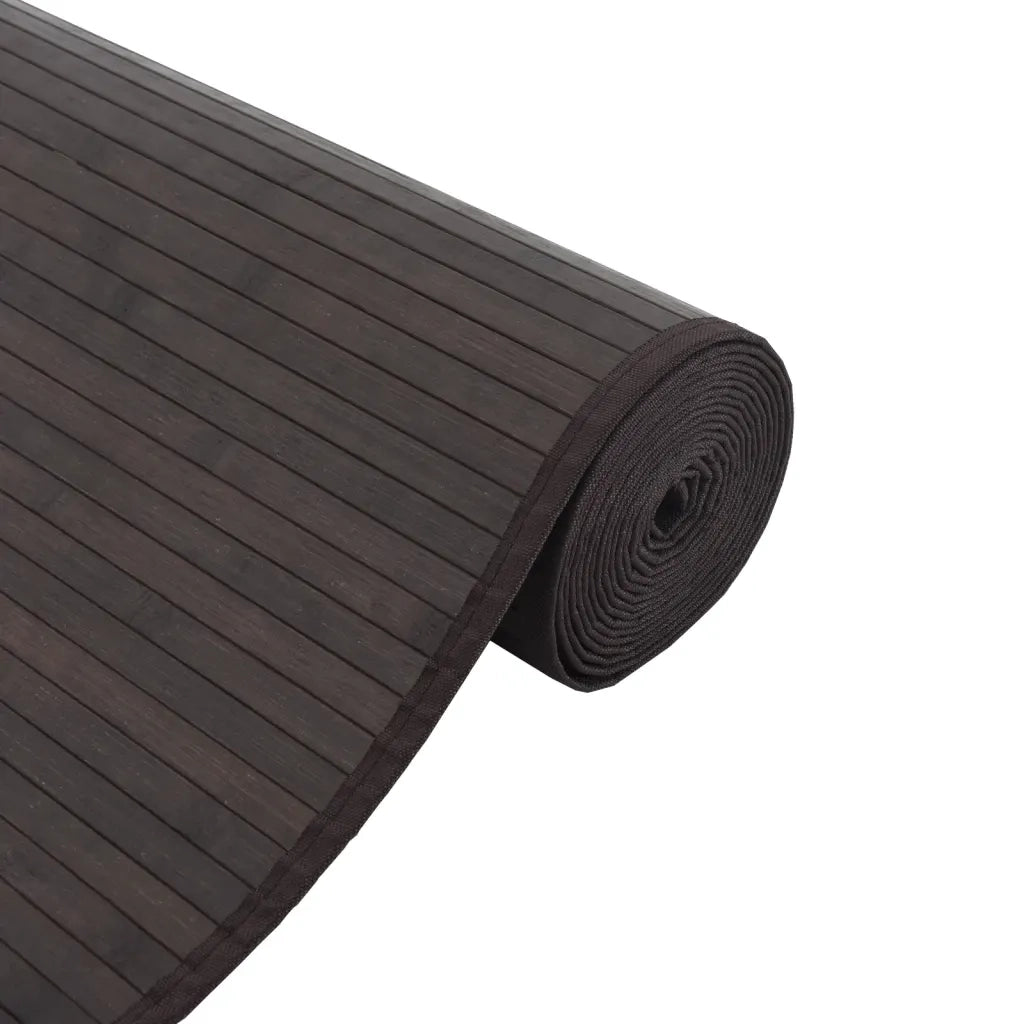 Tappeto Rettangolare Marrone Scuro 60x200 cm in BambÃ¹