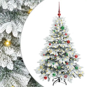 Albero di Natale | Decorazioni natalizie artificiale con 150 LED Bianco 150 cm PE e PVC