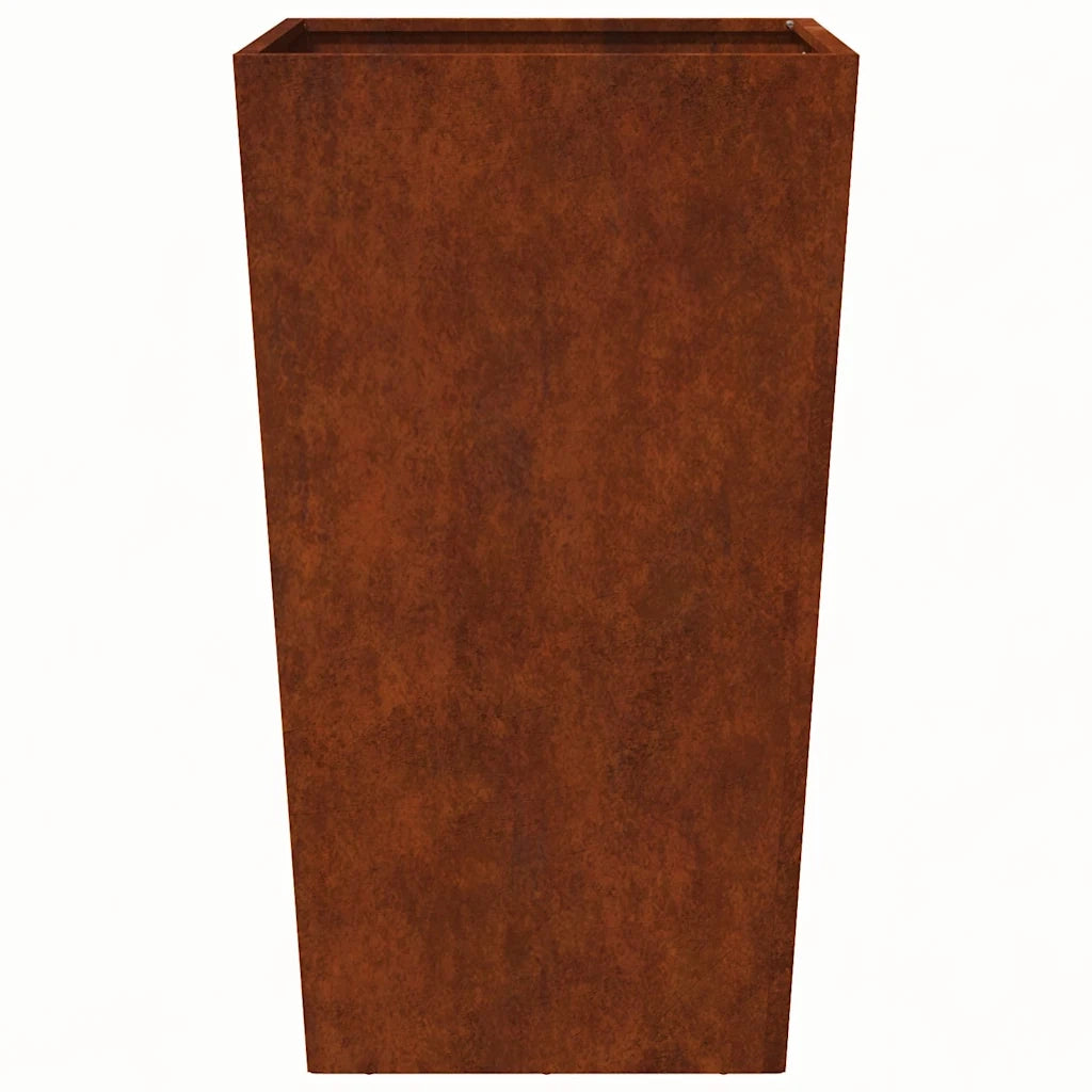 Fioriera da Giardino 45x45x75 cm in Acciaio Corten