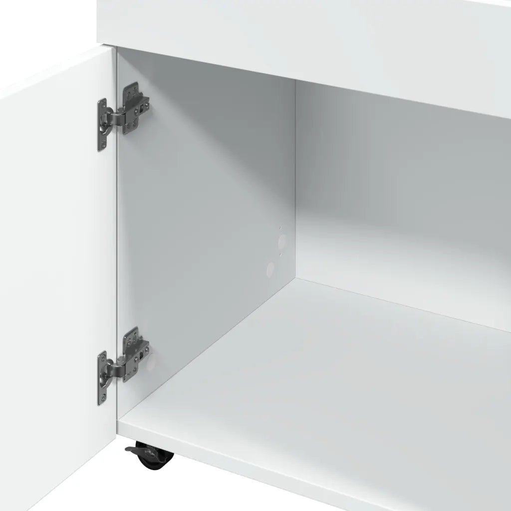 Carrello Bar Bianco 50x41x89 cm in Legno Multistrato 848262