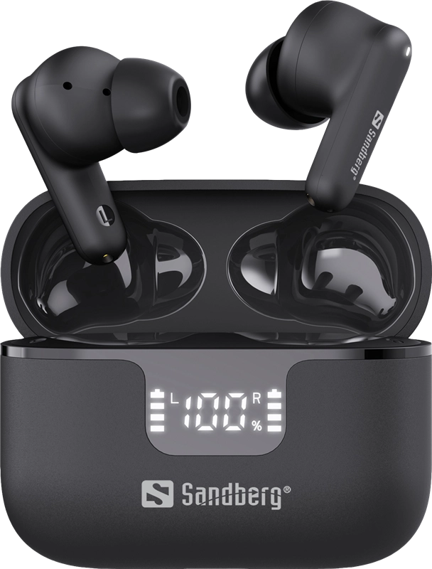 ORIGINAL Sandberg Accessori per computer nero 126-52 Wireless-Kopfhörer Sandberg Wireless Earbuds ANC+ENC