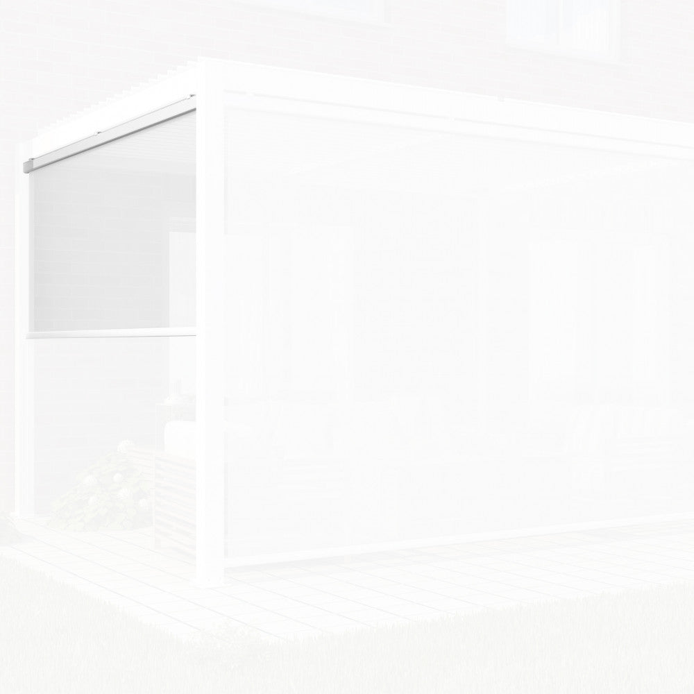 Laterale per Pergola Bioclimatica 3x4 3x4 m in Textilene Bianco