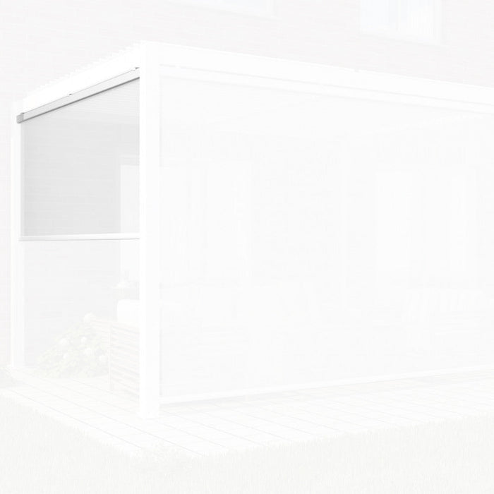 Laterale per Pergola Bioclimatica 3x4 3x4 m in Textilene Bianco