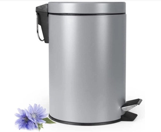 Emmer da bagno 3L con pedale anti-slip per la raccolta rifiuti in bagno, gommato per non scivolare