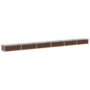 Letto rialzato da giardino Nero 480 x 40 x 24 cm 8006363