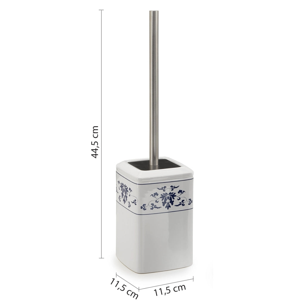PORTASCOPINO CIXI 12X12XH45CM BIANCO / BLU.