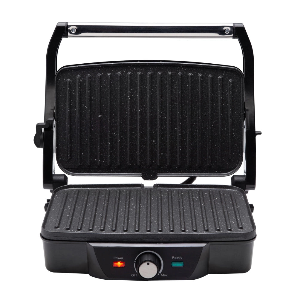 Piastra elettrica panini sandwich press grill, apertura 180°, piastre antiaderenti 28x17cm, 1600W cucina - SOGO