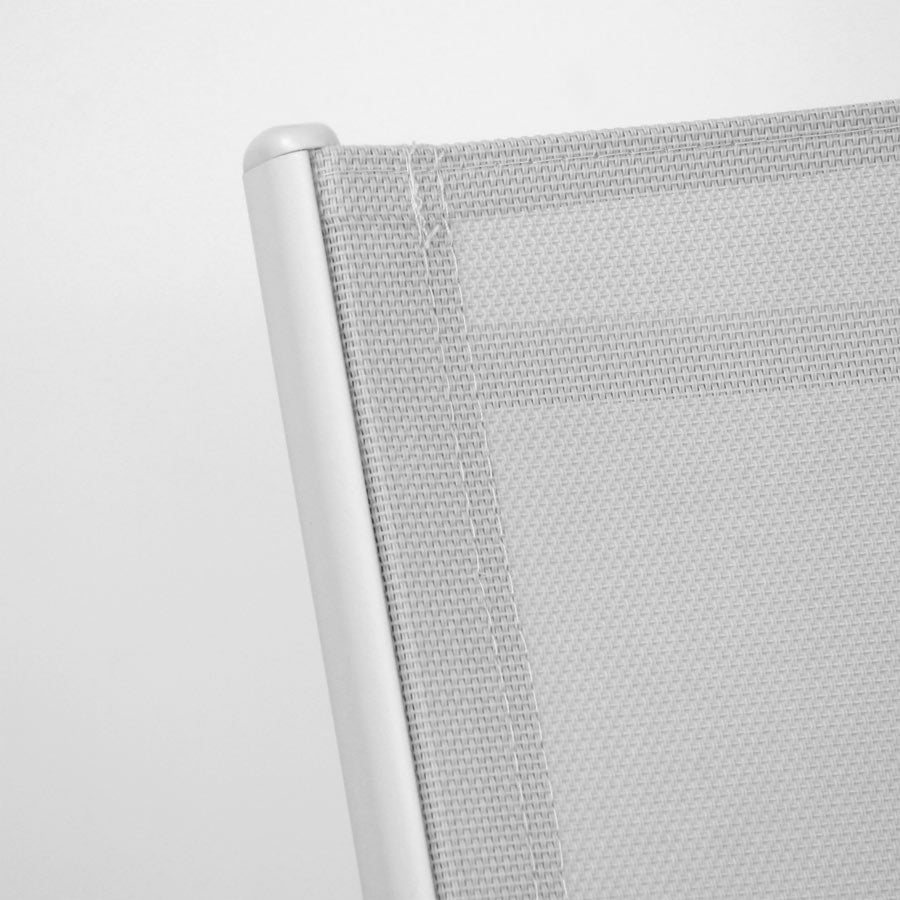 Set Salotto da Giardino Divano 2 Poltrone e Tavolino in Acciaio Ecosteel Grigio