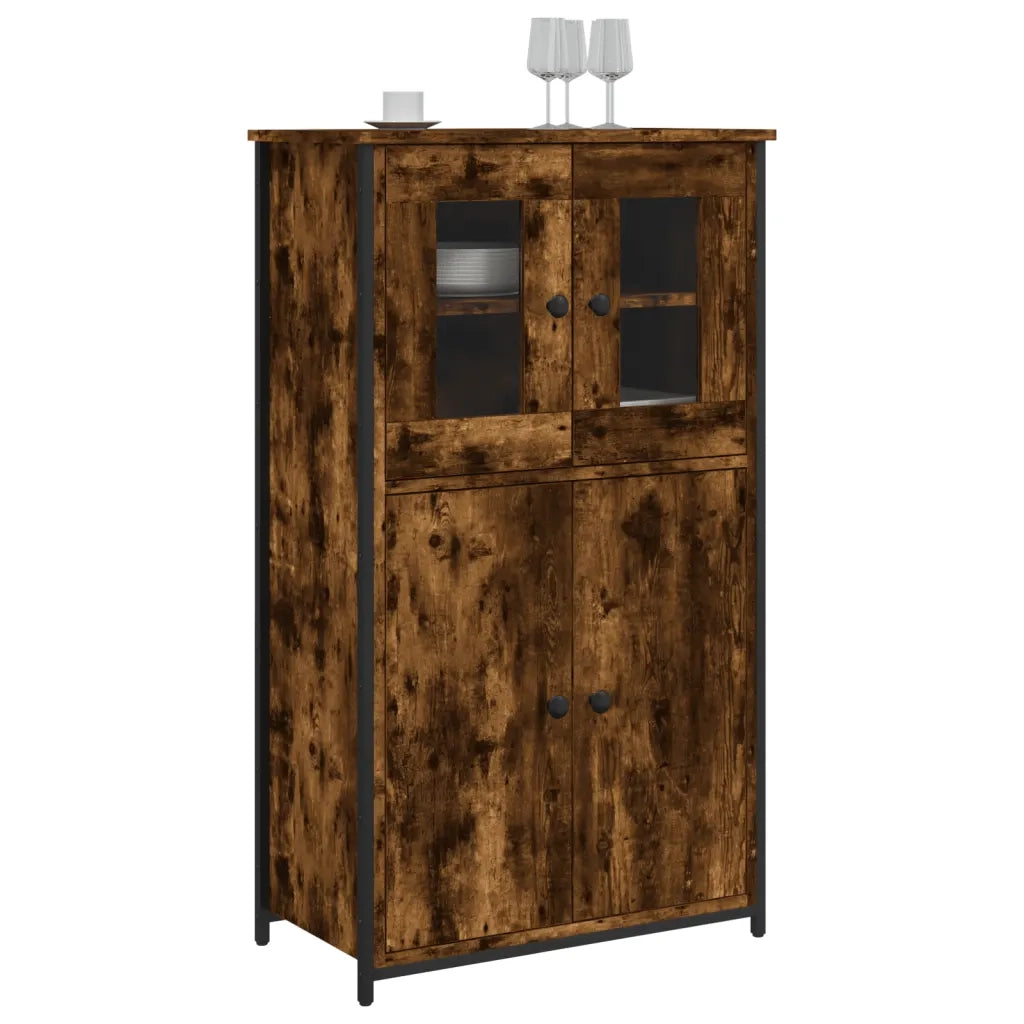 Credenza Rovere Fumo 62x32x106,5 cm in Legno Multistratocod mxl 131261