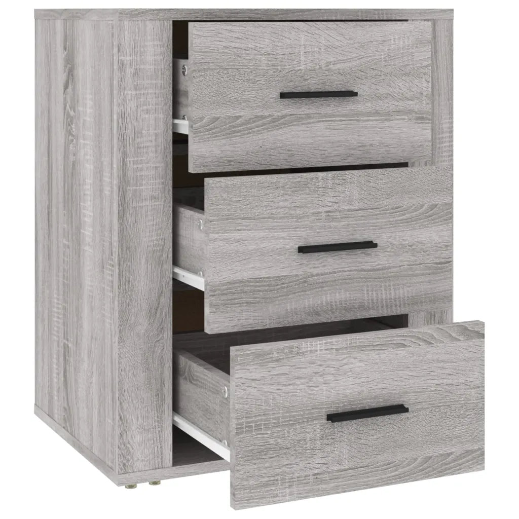 Comodino Grigio Sonoma 50x36x60 cm in Legno Multistrato 816718