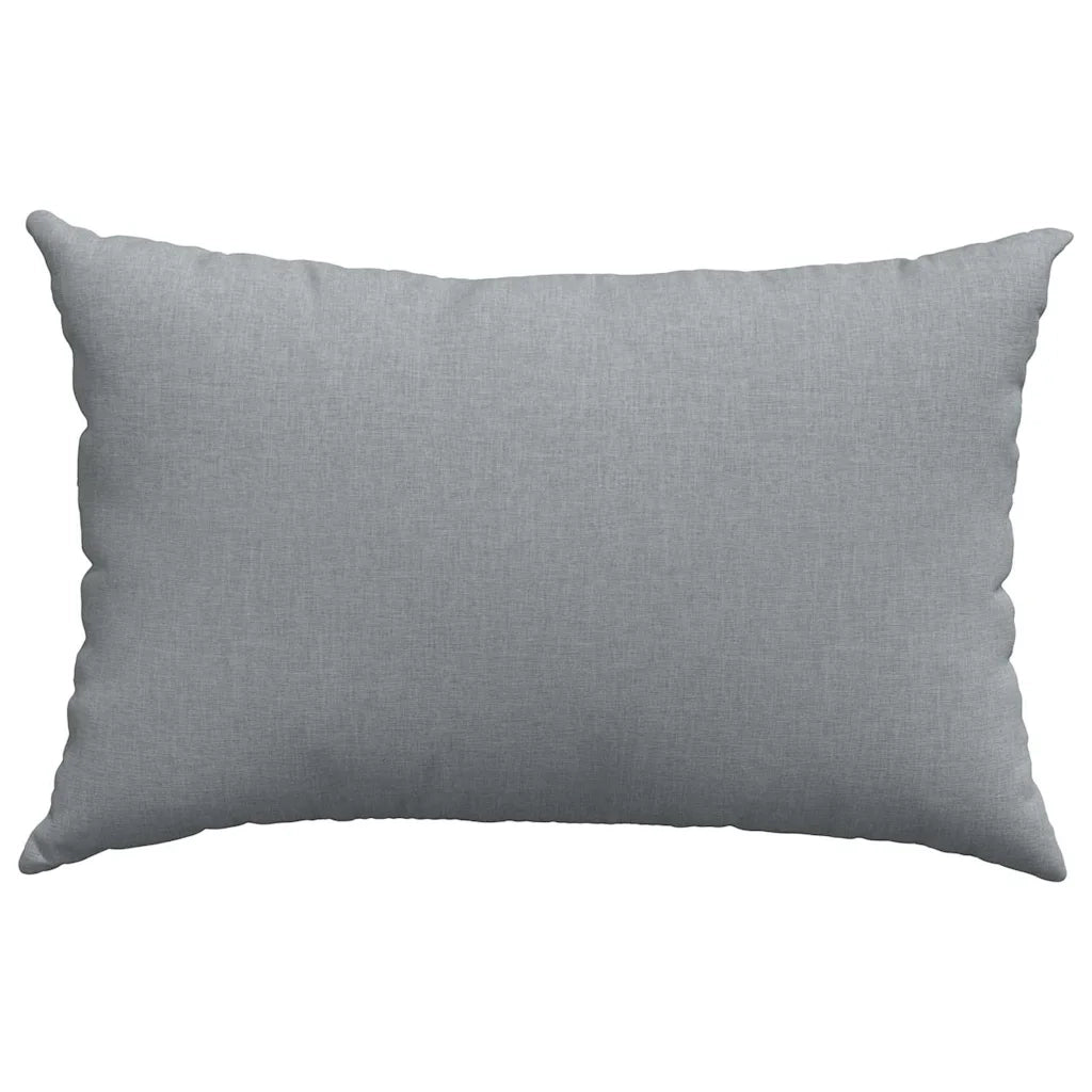 Cuscini da Divano 2 pcs Grigio chiaro 60 x 40 cm Tessuto
