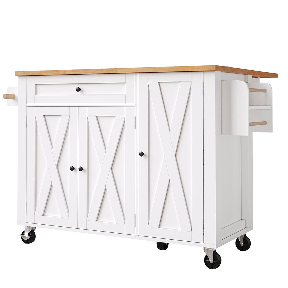 Isola cucina scorrevole - Xylo - 99x70x90cm 3 ante 1 cassetto