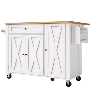 Isola cucina scorrevole - Xylo - 99x70x90cm 3 ante 1 cassetto