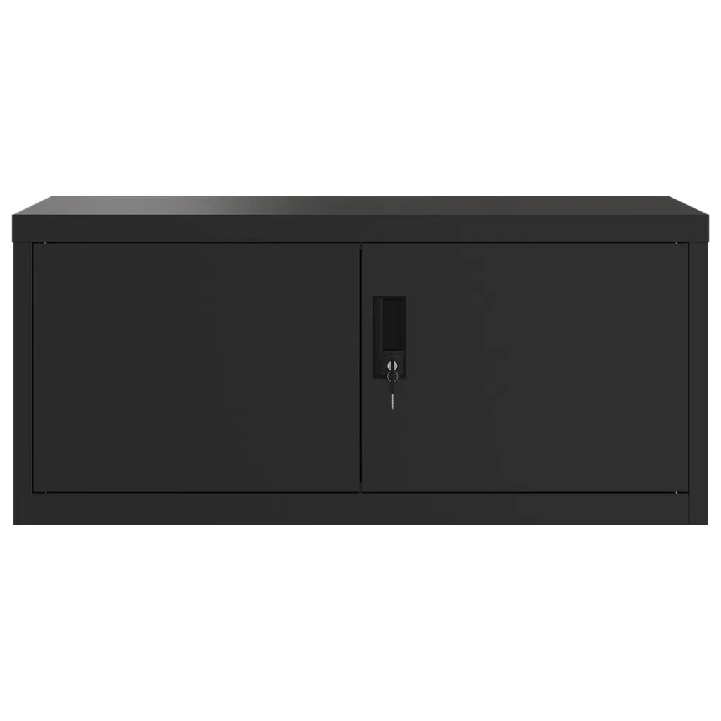 Armadio Classificatore Nero 90x40x145 cm in Acciaio