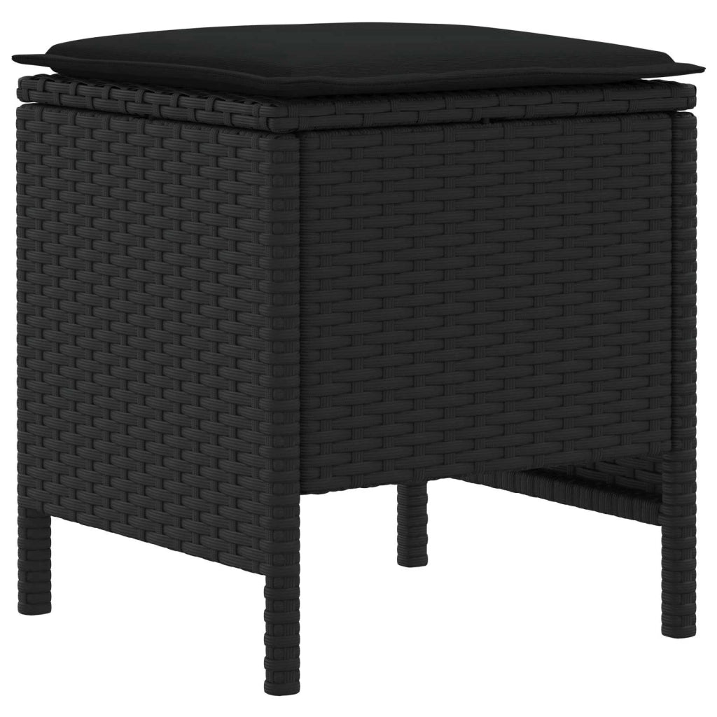 Set di Mobili 6 pz Nero Rattan in PE 3422181