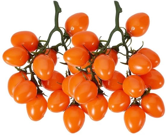 Decorazione Kunststof in Stile di Cherry Tomaat - Imitazione di Cherry Tomaat - Decorazione per la Cucina - Decorazione per Feste - Dimensioni 18 x 11 x 8 cm - Frutta Finto