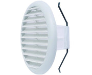 GRIGLIA CIRCOLARE UNIVERSALE IN MATERIALE TERMOPLASTICO CON MOLLE RECLINABILI A 90  ° BIANCA  EE ¸125/160   VECAM-CO S.P.A