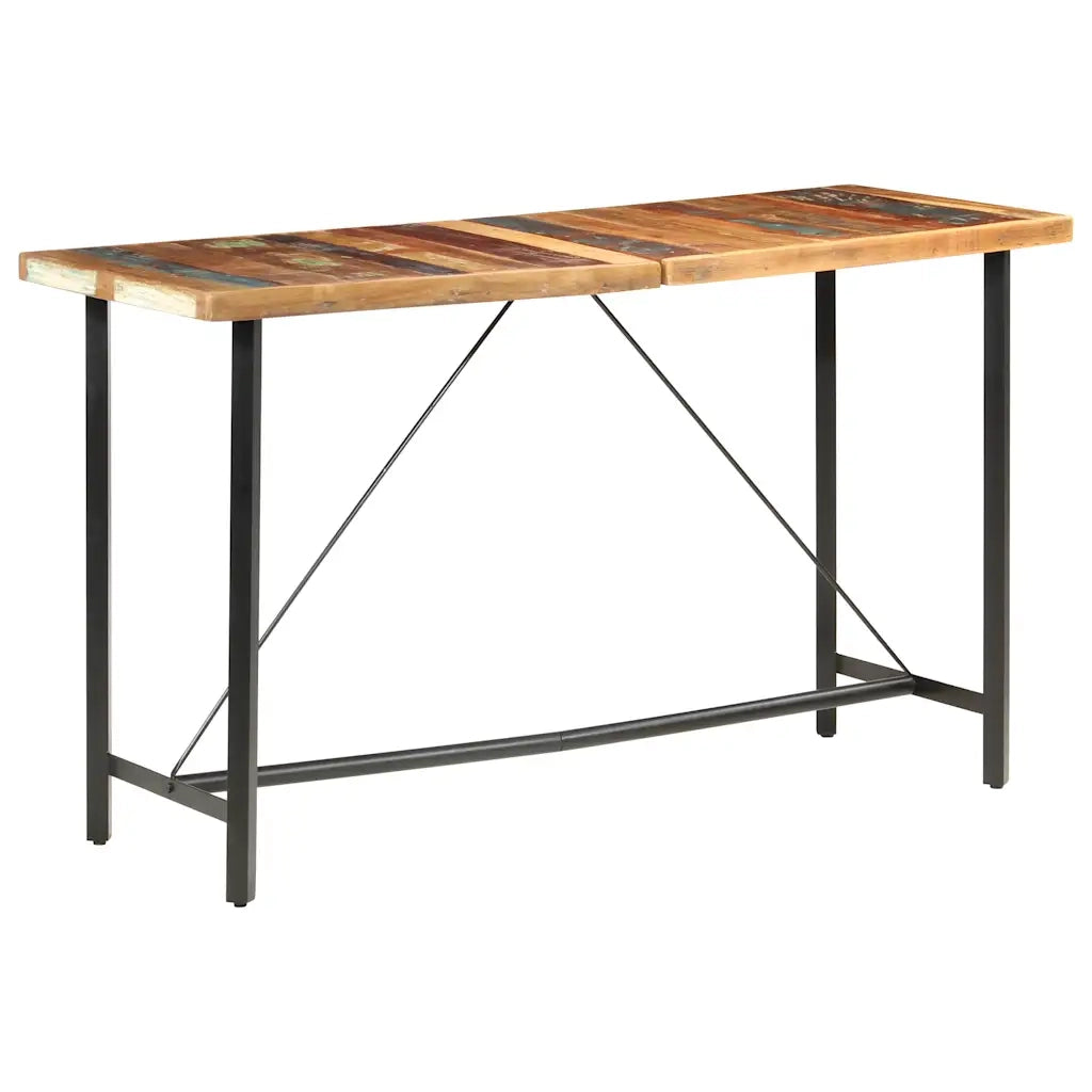 Tavolo da Bar 180x70x107 in Legno Massello di Recupero cod mxl 58545