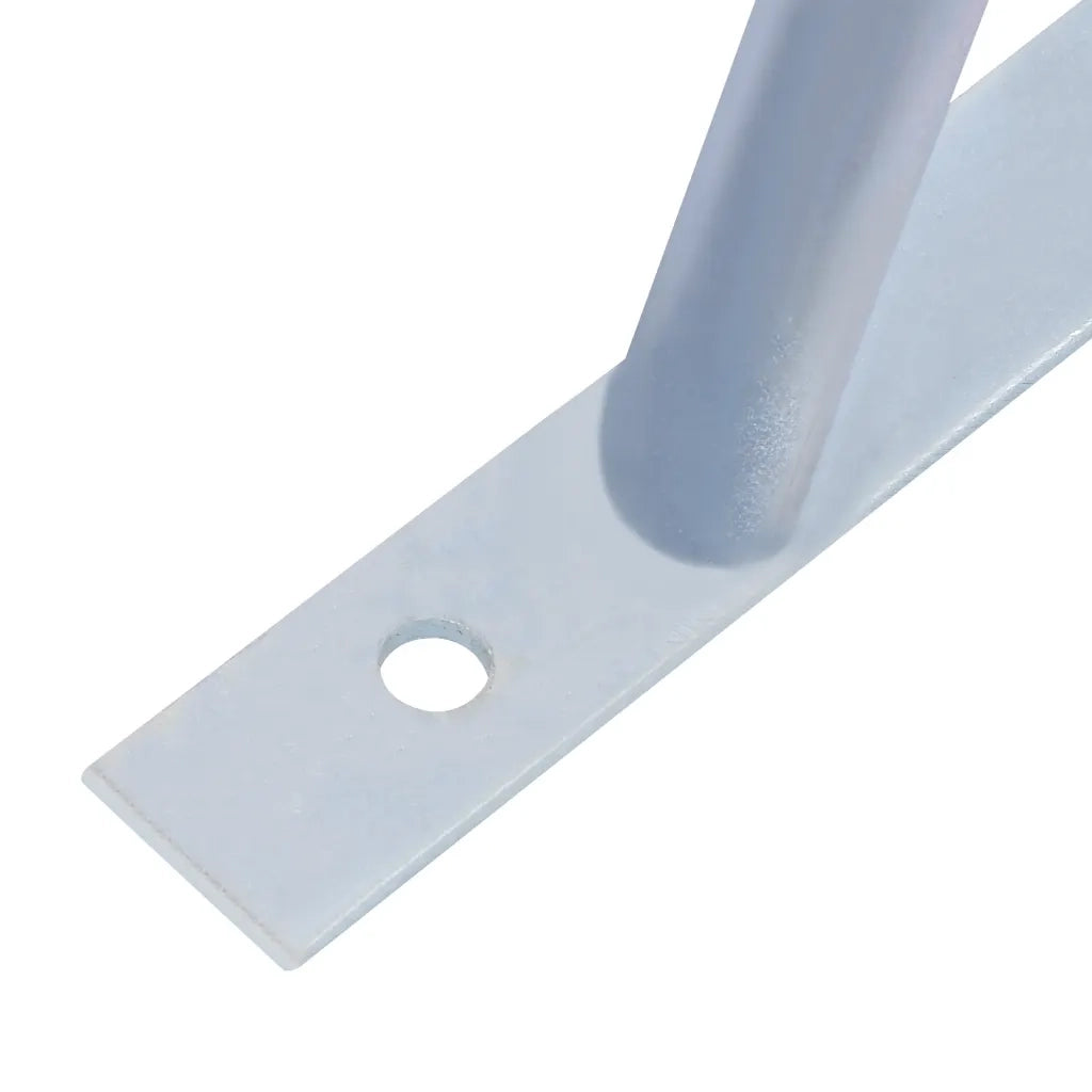 Staffe di Supporto per Recinzione 3 pz in Acciaio Zincato CFW5744355