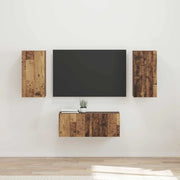 Set mobile TV 6 pcs Legno vecchio Legno multistrato 3409067