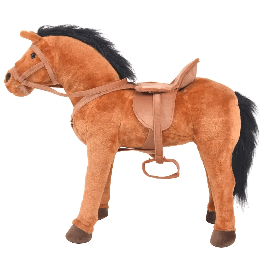 Cavallo in Peluche in Piedi Marrone CFW4864194