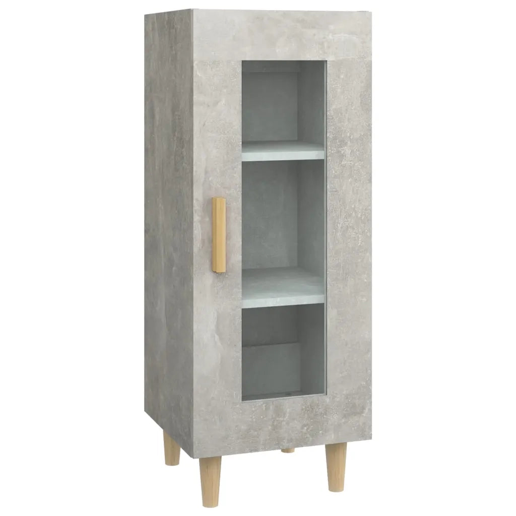Credenza Grigio Cemento 34,5x34x90 cm in Legno Multistrato cod mxl 27121