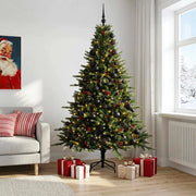 Albero di Natale artificiale con palline 180 cm 300 LED 3466403