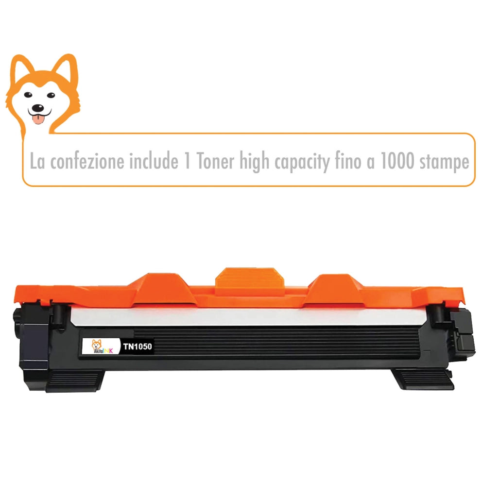 Toner Brother TN1050 Compatibile AkitaINK Nero